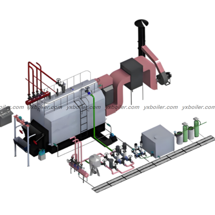 chain grate water tube coal fired hot water boiler