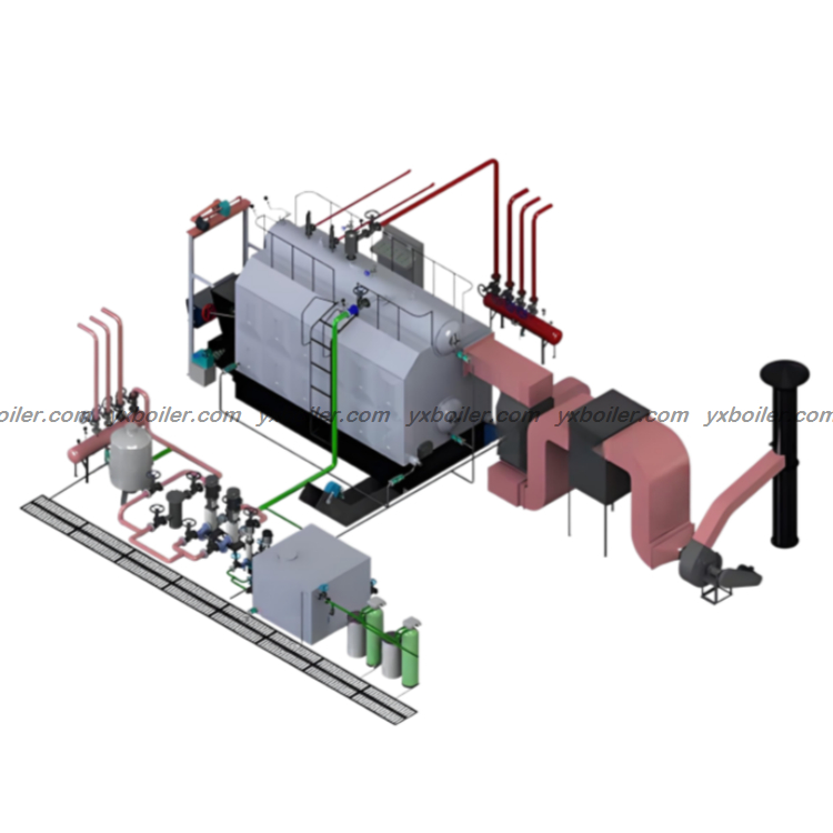 chain grate water tube coal fired hot water boiler