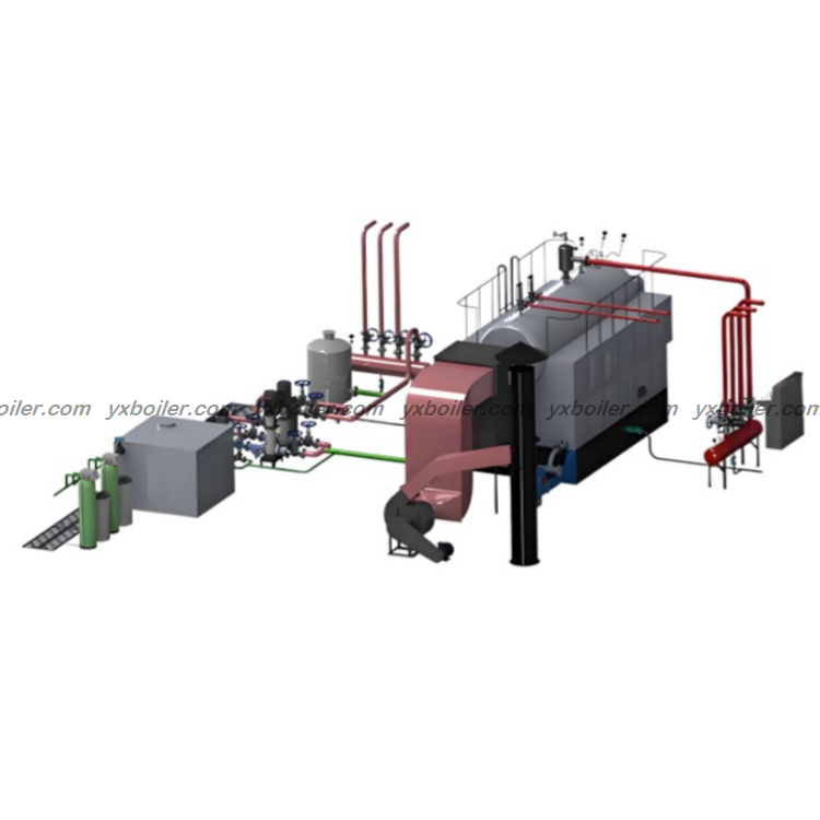 DZH single drum fixed grate coal fired steam boiler