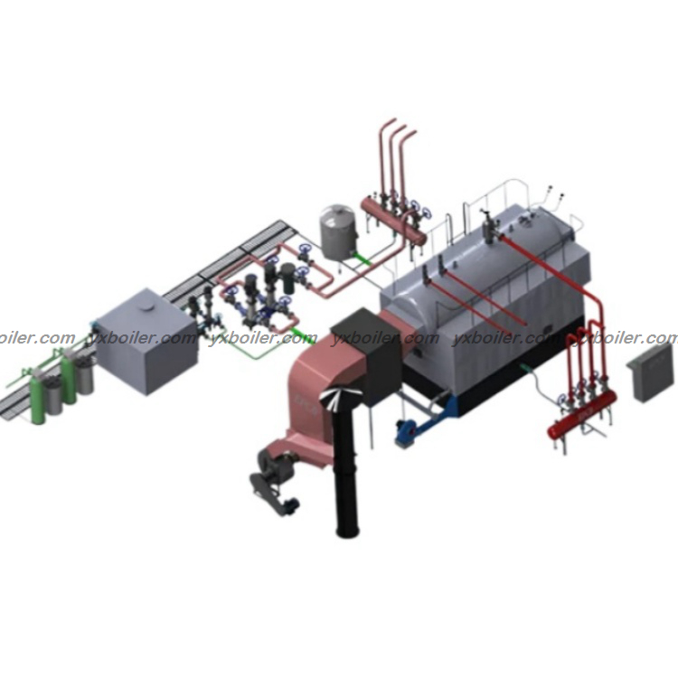 DZH single drum fixed grate coal fired steam boiler