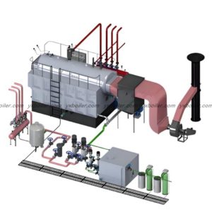 DZH single drum fixed grate coal fired steam boiler