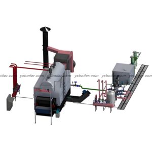DZL single drum chain grate coal fired steam boiler