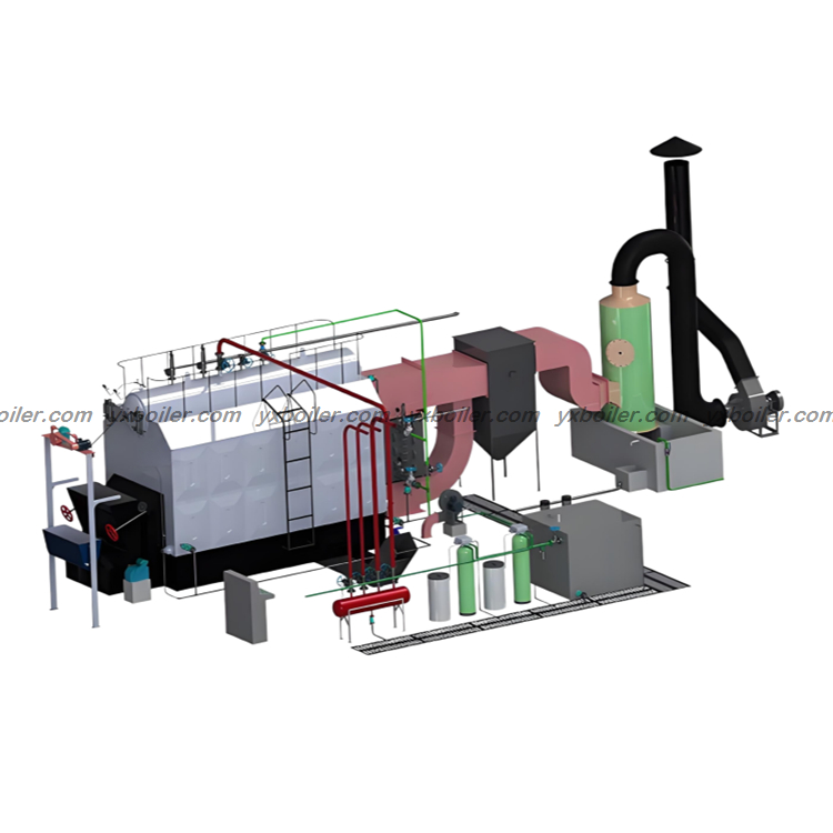 SZL double drum water tube chain grate coal fired boiler