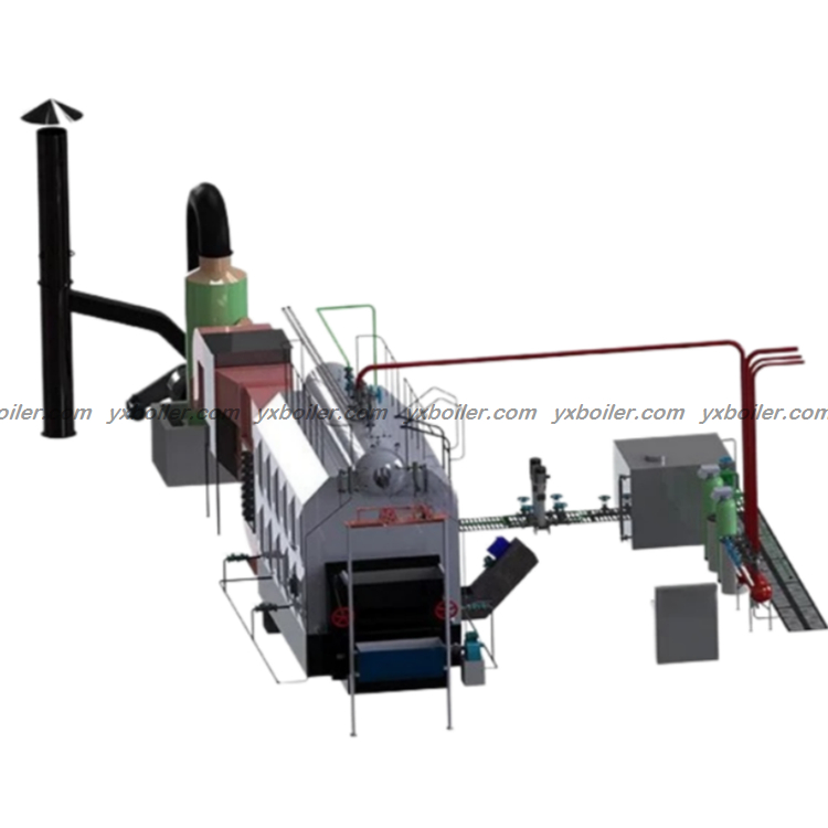SZL double drum water tube chain grate coal fired boiler