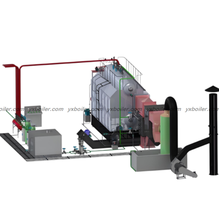 SZL double drum water tube chain grate coal fired boiler