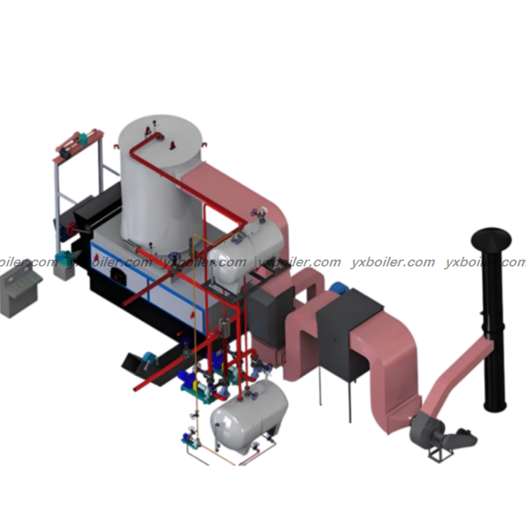 vertical chain grate coal fired thermal oil boiler
