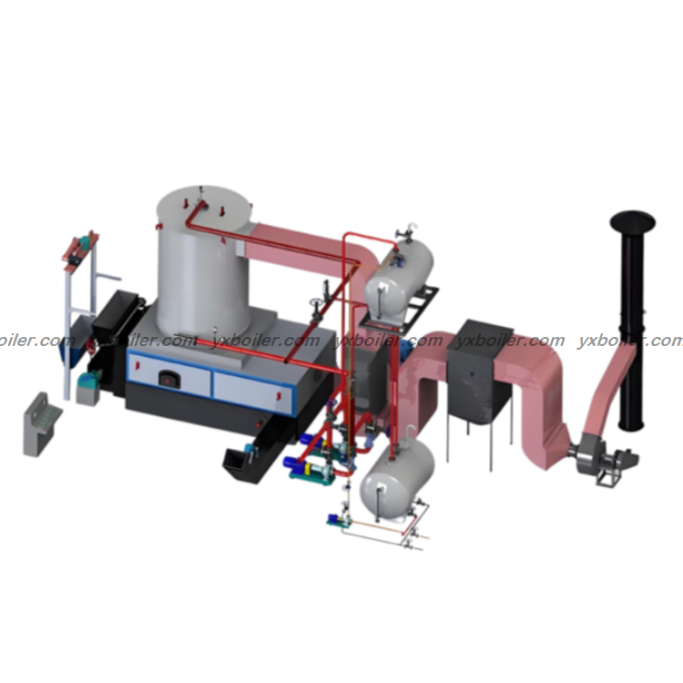 vertical chain grate coal fired thermal oil boiler