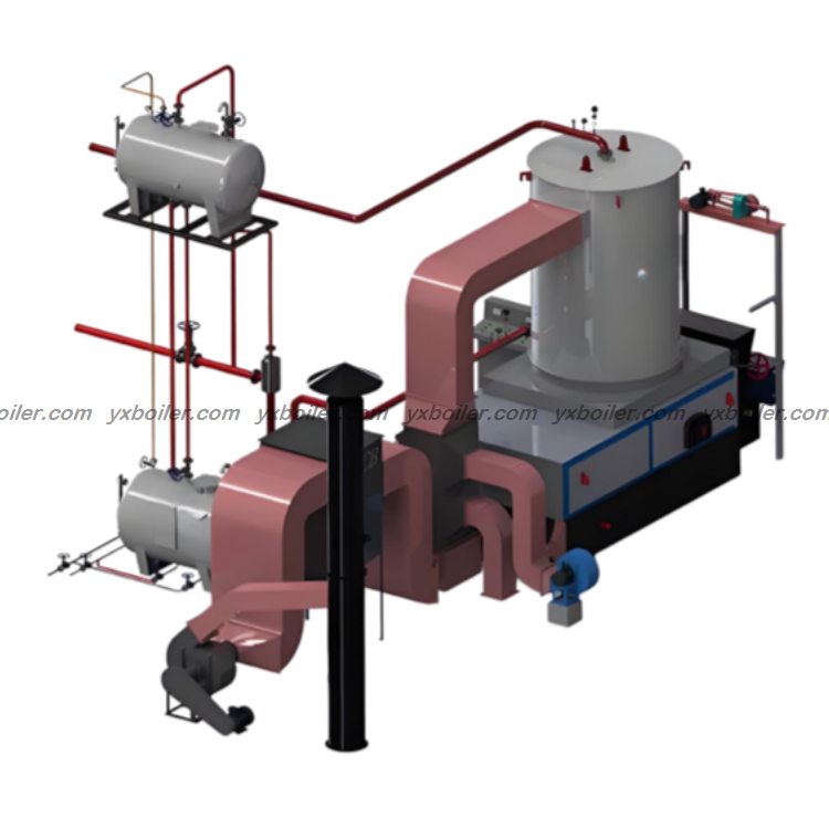 vertical chain grate coal fired thermal oil boiler