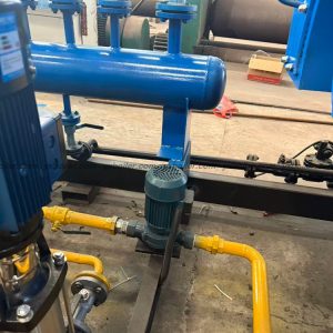 WNS oil gas fired steam boiler real installation site photo