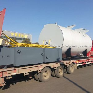 WNS oil gas fired steam boiler real installation site photo