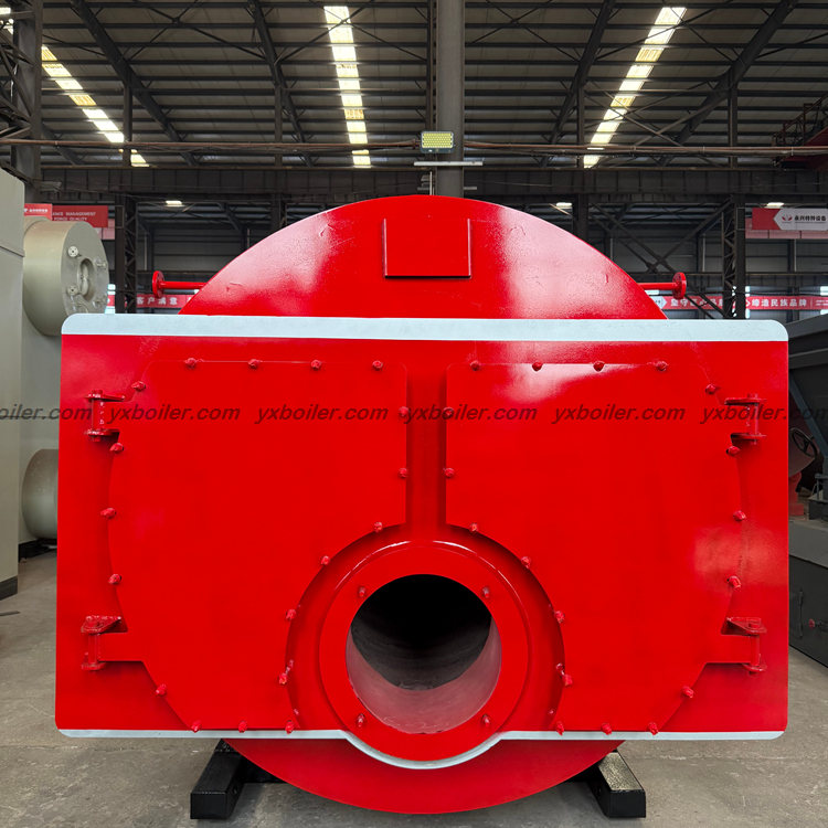 WNS oil gas fired steam boiler real installation site photo