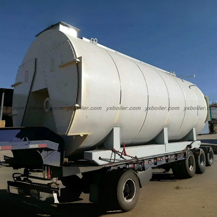 WNS oil gas fired steam boiler real installation site photo