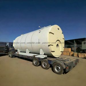 WNS oil gas fired steam boiler real installation site photo