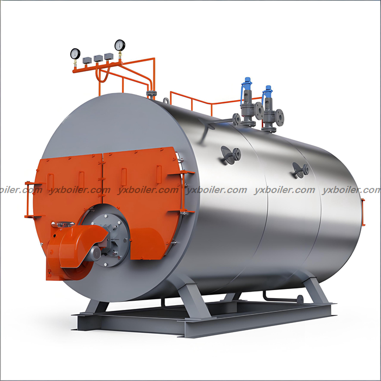 WNS series oil gas fired steam boiler white background product image