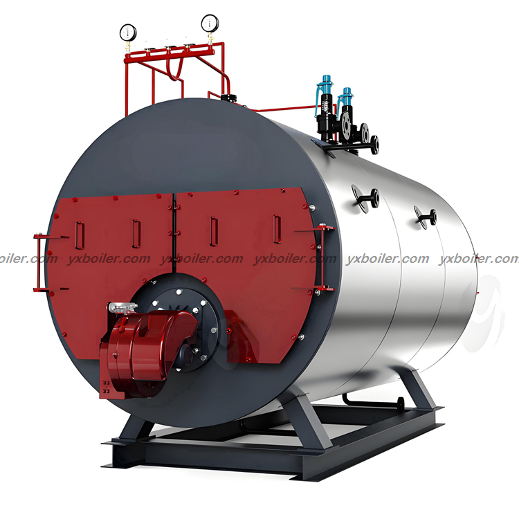 WNS series oil gas fired steam boiler white background product image