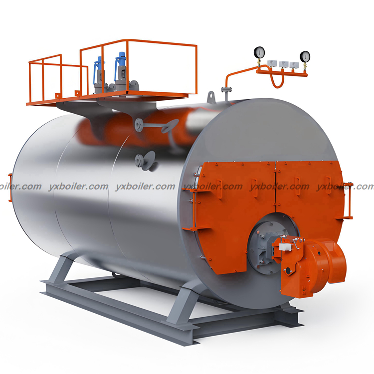 WNS series oil gas fired steam boiler white background product image